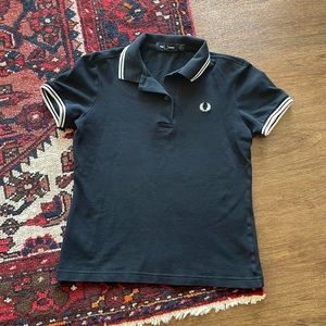 Fred Perry Black Striped Color Polo
